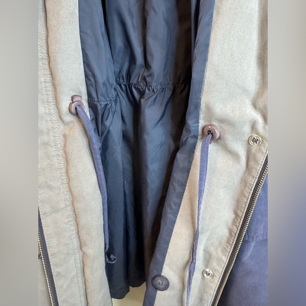 Gallery Woman Periwinkle Blue Hooded Mid-Weight Coat Size 1X - Picture 6 of 9